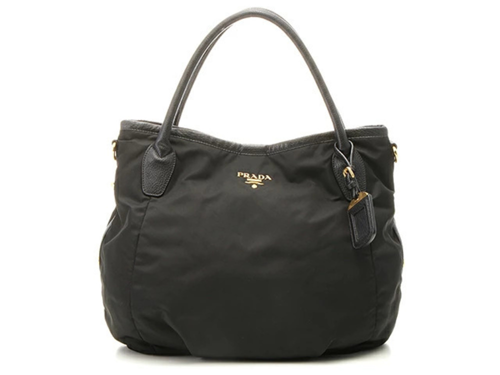 Prada Bag Shoulder Black Calfskin